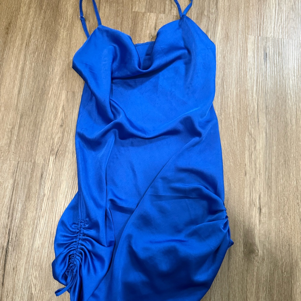 Elegant Blue Mini Dress